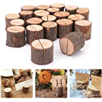 Portatarjetas de madera- portatarjetas de boda rústica Portatarjetas de madera - Portatarjetas con nombre Portatarjetas…